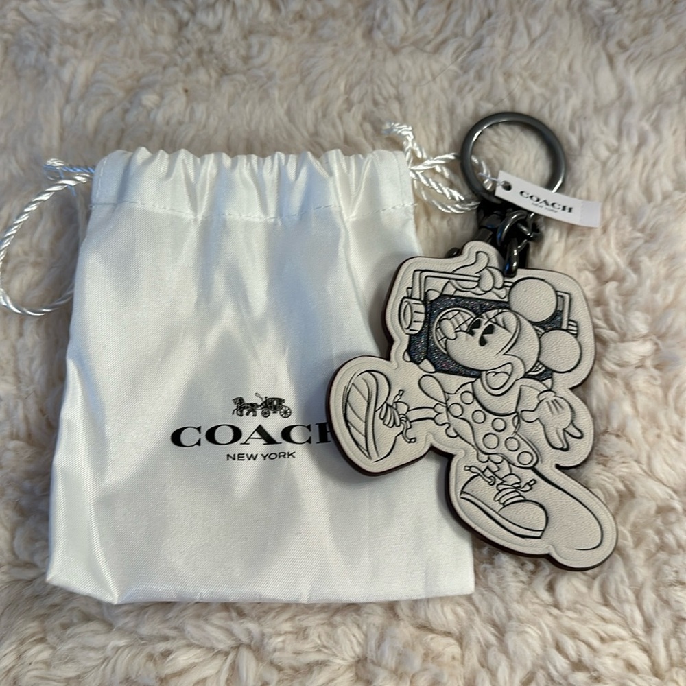 Coach Minnie Mouse Keychain